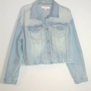 Cato Blue Cropped Jean Jacket Modern Style